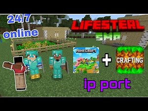 Minecraft+crafting and building lifesteal smp ip port || crafting and building lifesteal ip port