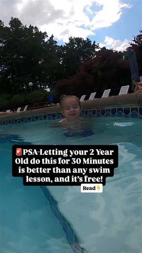 This is more “swim lessons” than most actual swim lessons. This is real life. Just letting your child walk across a ledge in the pool for 20 minutes teaches them more than the 6 minutes you paid for an “instructor” to kickboard them up and down the lane. Here, they fall. They go under. They feel buoyancy. They start to understand balance. They develop body awareness. They learn how to work with the water No floaties. No forced drills. Just real movement, real problem-solving, and real confidence