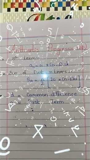sequence formula.Arithmetic Progression, series and sequence basic formulas.