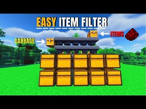 ✅How to Make an Item FILTER Minecraft Bedrock / Java 1.21.X