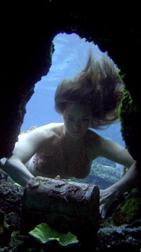 Spying mermaid 🔎🧜‍♀️ #mako #makomermaids #h2ojustaddwater