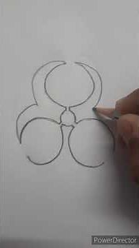 How to draw BIOHAZARD Symbol