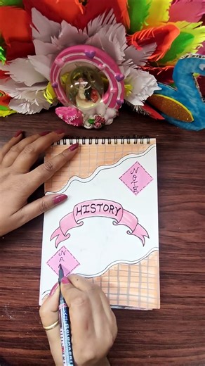 Simple Front Page Idea for:- History 🌕✨#shorts #diy #trending #shortsfeed#youtube #viral #art #craft