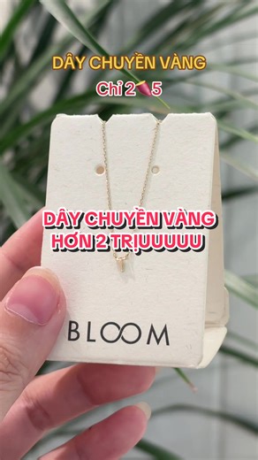 Bên em lên sẵn 1 dây chuyền vàng chữ T, chị em nhanh tay chốt đơn không hết nha ạ 🥰 lên đơn ship liền cho chị em luôn ạ #bloomtheloop #viral #8thang3 #trangsuc #quatangnguoiyeu