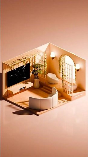 Blender 3d isometric tutorial - Lounge architecture interior design - Part 1 of 3 #blendertutorial