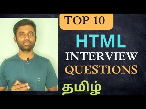 Top 10 HTML Interview Questions (Tamil) | Interview Tips | Coding Awareness