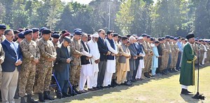 Pak-Afghan War: COAS, officials attend funeral of 12 Pakistan army martyrs