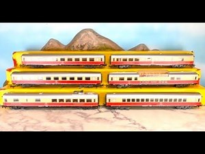 Märklin DB BR E103 "TEE" Electric Locomotive pulling 27 cm DB "TEE" Express Train on M-Track Layout