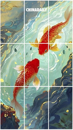 65K views · 273 reactions | Stop the video at JUST the right moment  — complete the #koi puzzle piece and share it. Tag a friend, repost, and seal the deal: You'll unlock good #luck all day! Try it now! #challenge | China Daily | Facebook