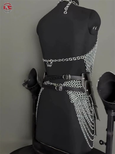 Medieval Corset Armor, Steel Chainmail LARP Cosplay Set - Etsy