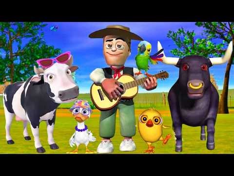 El Pollito pío 3d | El toro se congela jugando en el juegodel Toro y el Tractor 3D