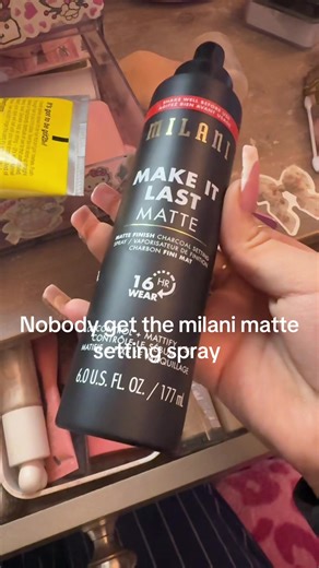 Super patchy made my makeup BLACK then white ??#fyp#foryou#milani | milani setting spray