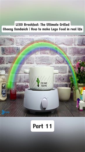 LEGO Breakfast: The Ultimate Grilled Cheesy Sandwich | How to make Lego Food in real life#LEGOCooking #StopMotionASMR #LEGOFoodArt #part11