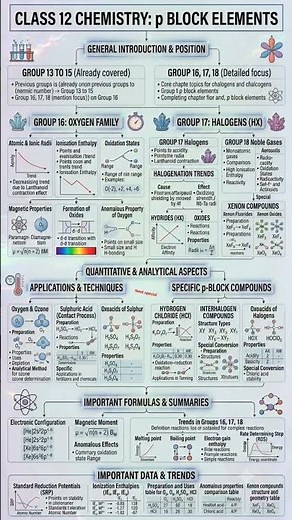 p-Block Elements One Shot Revision 🧪 Class 12 Chemistry | NEET 2026 Preparation