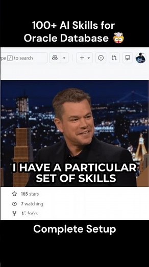 100+ AI Skills for Oracle Databases Released 🤯 #oracle26ai #oracle23ai #oracle19c #aidatabase