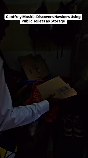Nairobi Gossip Club / NGC on Instagram: "Geoffrey Mosiria Discovers Hawkers Using Public Toilets as Storage."