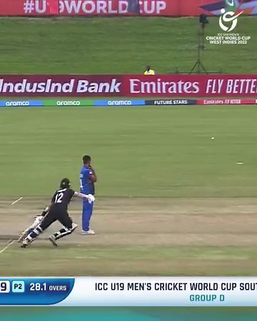 Afghanistan almost had it but New Zealand prevail in a close-fought contest in East London 👀 #U19WorldCup | ICC - International Cricket Council