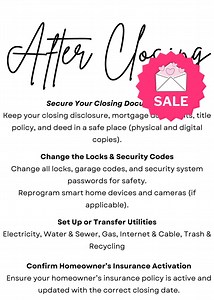 Real Estate Closing Checklist | Printable Homebuyer Guide for Smooth Transactions - Etsy Australia