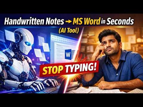 AI Tool Converts Handwriting into Word Automatically! | PDF & Image to Text