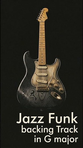 Jazz Funk Guitar Backing Track in G Major