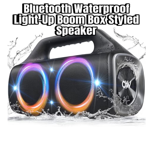 Watch Bluetooth Waterproof Boombox Styled Speaker on Amazon Live