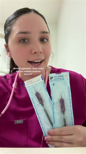 For my office it’s looking like new cavitron tips every 1.5 years but other dental hygienists let me know 😆🫶🏻🦷✨ #dentalhygiene #dental #rdh #dentalhygienist #dentalhygieneschool