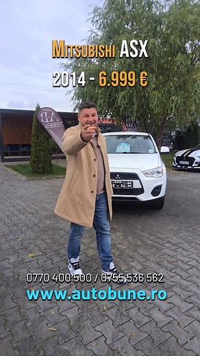 Mitsubishi ASX fiabilitatea japoneza in forma compacta. 1.6 benzina, consum mic si spirit de aventura, la doar 6.999 €. 👉 https://autobune.ro/listings/mitsubishi-asx/ | AutoBune.ro