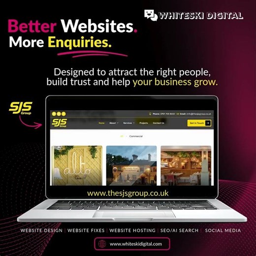 Construction Website Design | SJS Group | Built by Whiteski Digital