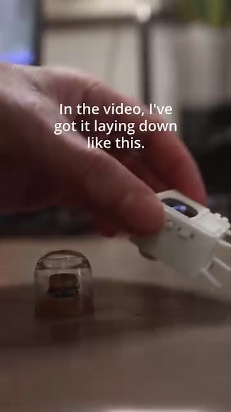 Here is a tiny “Pepper’s Ghost” effect, created from the screen of a @tinycircuits TinyTV into a miniature bell jar. There is a short segment at the end that explains how this project is put together. —— “Pepper’s Ghost” is the name for this simple optical effect. It’s been in use since the late 1800s and you can even try it yourself at home with any kind of clear reflective plastic and your phone or a tablet. You can find demos and resources at the link in my profile. —— #demo #craft #crafting 