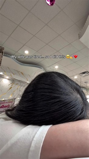 My wife was tired… so I did this 🥺❤️💅 She takes care of so much every day, so today I took care of her ✨ Safe to say… she deserved it 😭❤️ #nailtech #husbandwife #nailreel #couplegoals #fyp