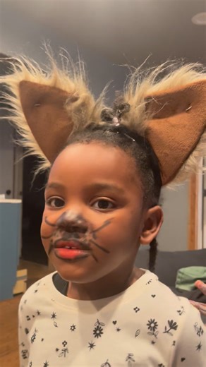 Told my baby girl if she licked the make up her tongue would fall off lol ah her eyes said everything els | Jeremiah Anderson