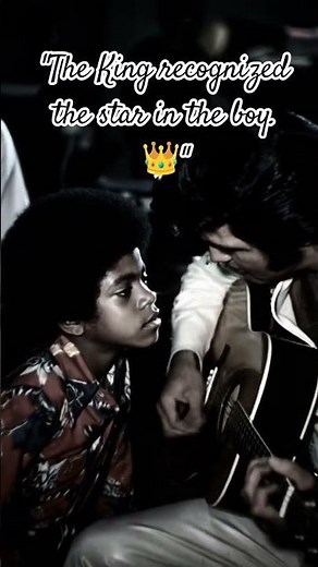 When Michael Jackson Met His Future Father-in-Law (1974) #Elvis #MichaelJackson #RareMoment