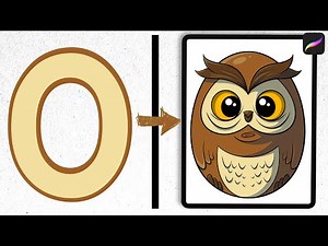 O is for Owl: Let's Draw The Alphabet as Animals Ep 15 // Procreate Tutorial!