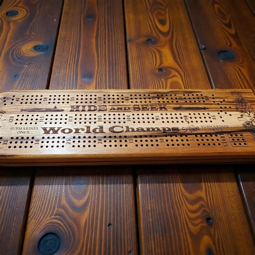 Submarine Basic Cribbage Board - 3 Player - Etsy
