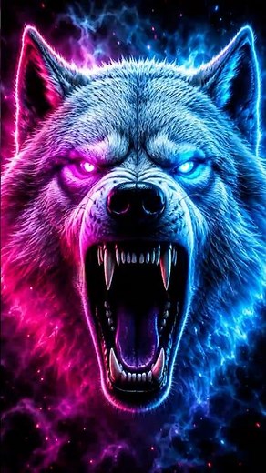 Live Wallpaper for Android | Neon Eyes Wolf 4K