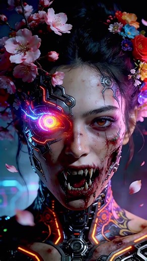 Cyborg vamps #aiart #cyborgs #vampire #futuristic #cyberpunk | cyberpunk