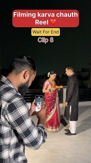 Filming karva chauth reel idea 💡