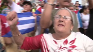 5.9K views · 174 reactions | SEE IT: Hundreds of locals gathered outside Miami's Versailles Restaurant Sunday in support of Cuba. https://cbsloc.al/3yQJ2sT | CBS Miami | Facebook