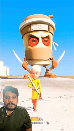 Giant Coffee Monster vs Tiny Cork! 😱 #shorts #gamtng