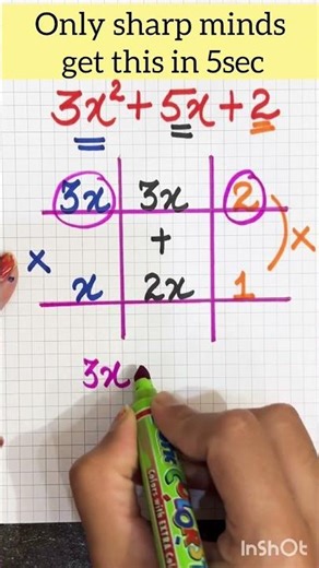 The secret to Factoring Quadratics.🤫#maths #viral #mathematics #trending #tricks #reels #learning