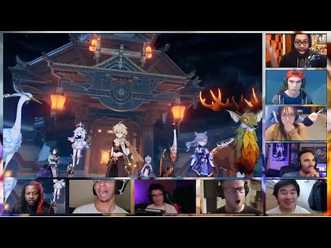 Liyue Archon Quest Finale Cutscene - Reaction Mashup (Genshin Impact)