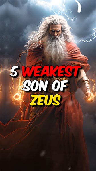5 Weakest Sons of Zeus We explore the lesser-known yet fascinating sons of Zeus. From the love-spreading Eros to the cunning Perseus, join us as we uncover the unique strengths and abilities of these deities who don't quite fit the mold of typical Olympian might. Discover how Hephaestus' craftsmanship, Dionysus' joviality, and Aegisthus' role in ancient tragedies contribute to their distinct personas. This isn't just a recount of myths; it's a fresh perspective on how being 'powerful' isn't alwa