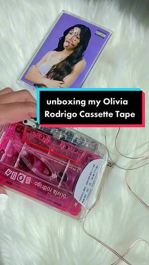 listen to my new Olivia Rodrigo sour exclusive cassette with me 💜 what song should I play next? #oliviarodrigo #dejavu #cassettetape #sour