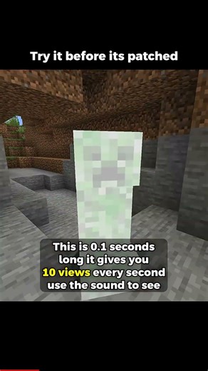 This Creeper hack actually works #minecraft #trick #shorts