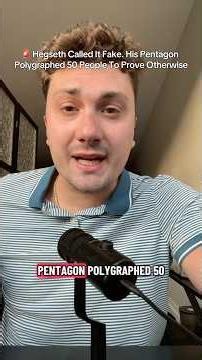 Hegseth said the munitions shortage story was manufactured. Then the Pentagon polygraphed 50…