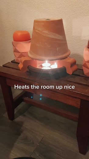 Terracotta pot heater cost me £15 to make, works well but you need three candles the one candle doesn’t give out enough heat, lasts three and a half hours #terracotta #terracottaheater #savemoney #heating #cheapheating #PhilipLMoore #DiPiuFilms