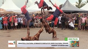 Beautiful Cultural Gymnastic Display by Ziope Cultural Troupe #avenortutudoza2022 | EWE24 TV