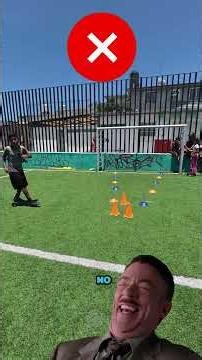 Power shot into the corner without hitting the discs (the little ones)! 😊⚽❤️