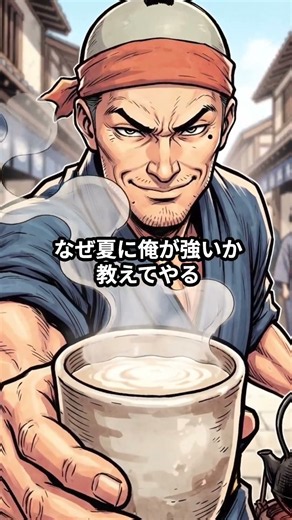 🔥真夏に「熱いまま」売ってた！江戸の甘酒売りが担いだ"カビの汁"が一杯100円で人を生き返らせてた #江戸時代 #歴史 #雑学 #甘酒 #豆知識