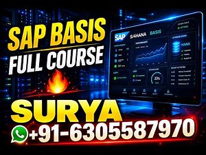 SAP S/4HANA BASIS Full Course for Beginners | Class 1 (Step-by-Step Guide) SURYA